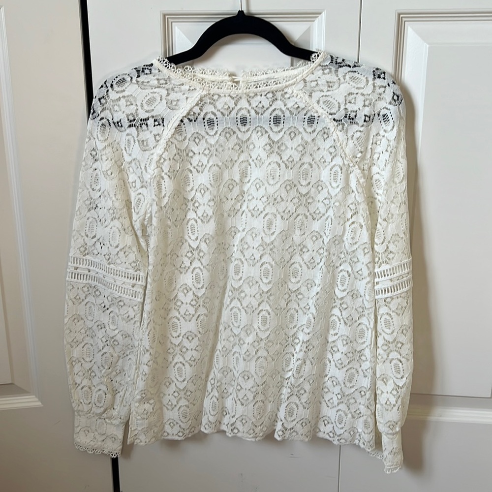 Hinge cream lace blouse. Never worn